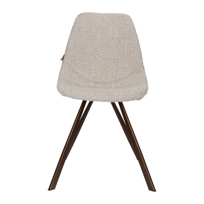 Dutchbone Franky Eetkamerstoel Bouclé - Greige