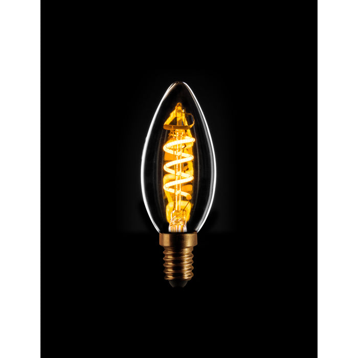 ETH Kaars spiraal filament LED 4w E14 230v 2200k dimbaar helder