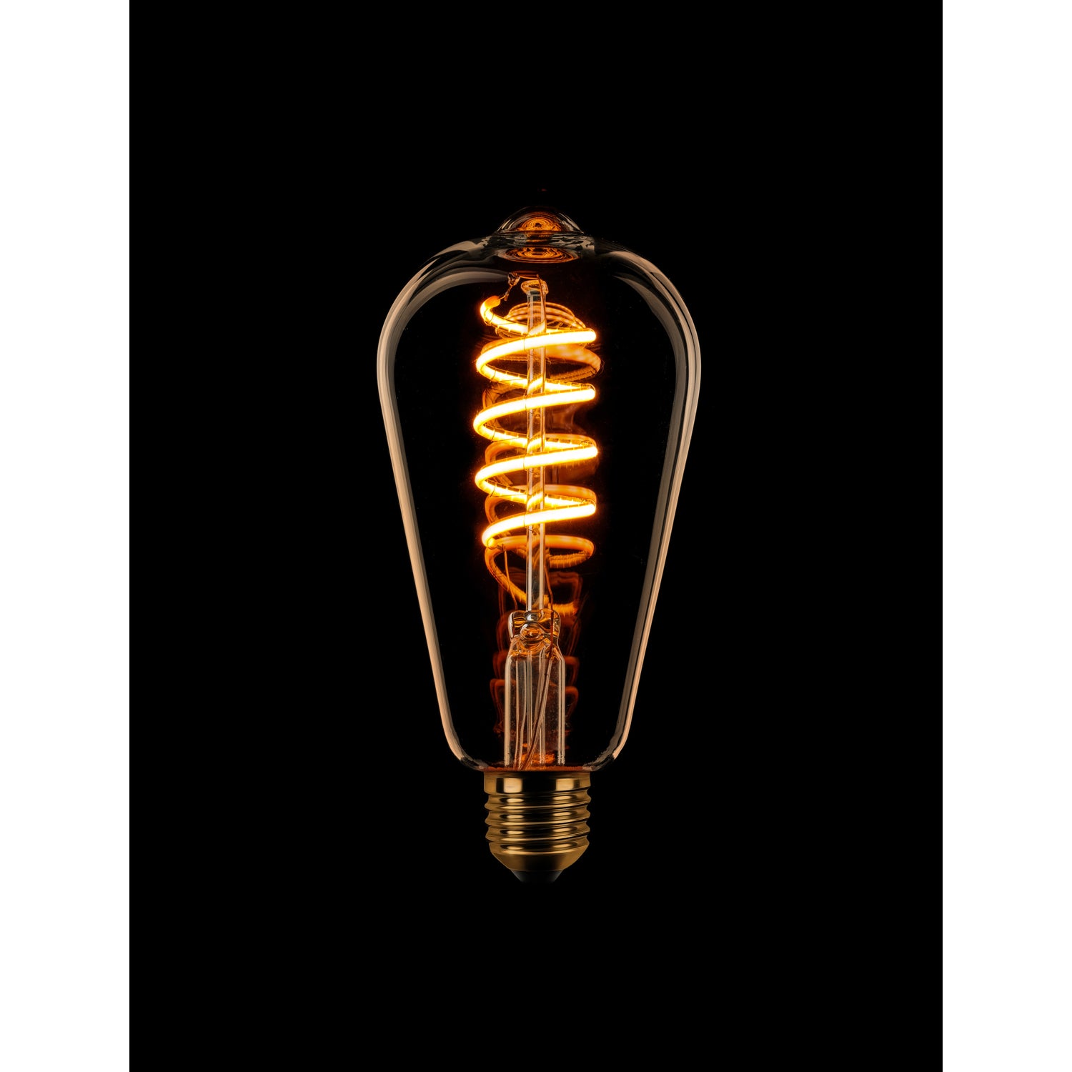 ETH Edison ST64 Filament spiraal LED 7.5w E27 240v 2200k dimbaar goud