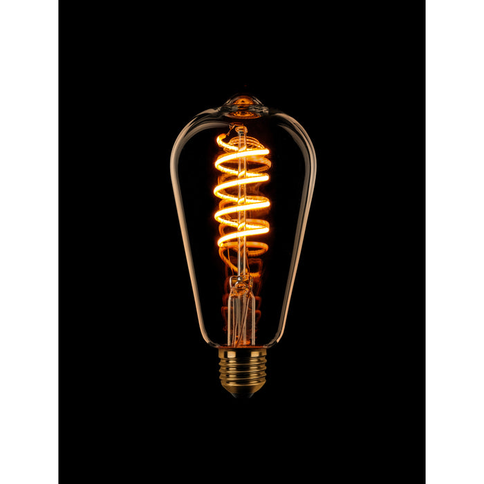 ETH Edison ST64 Filament spiraal LED 7.5w E27 240v 2200k dimbaar goud
