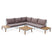 sweeek - Houten hoek loungeset 5 plaatsen - Buenos Aires