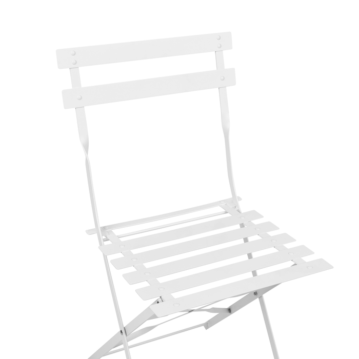 Beliani - FIORI - Bistroset voor 2 - Wit - Staal