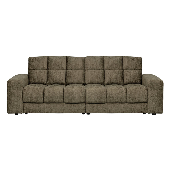 WOOOD Second Date 2-zits Bank - Structure Velvet - Bonsai