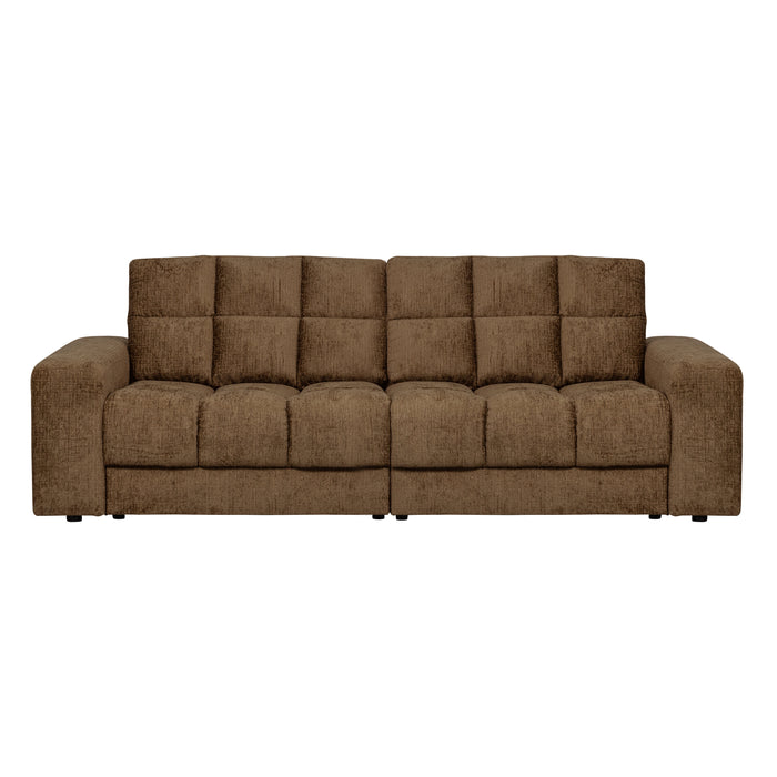 WOOOD Second Date 2-zits Bank - Structure Velvet - Brass