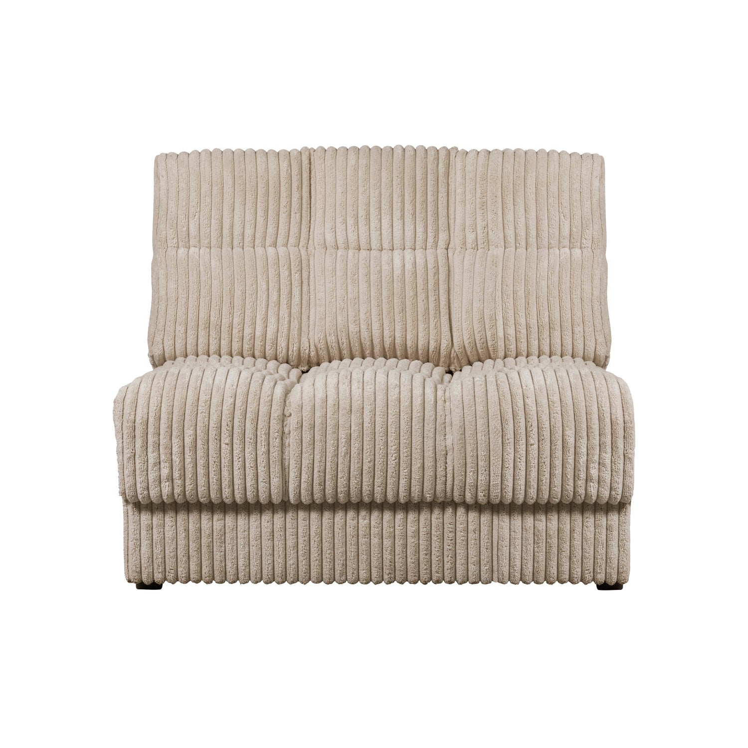 WOOOD Second Date 1-zits Element - Grove Ribstof - Travertin