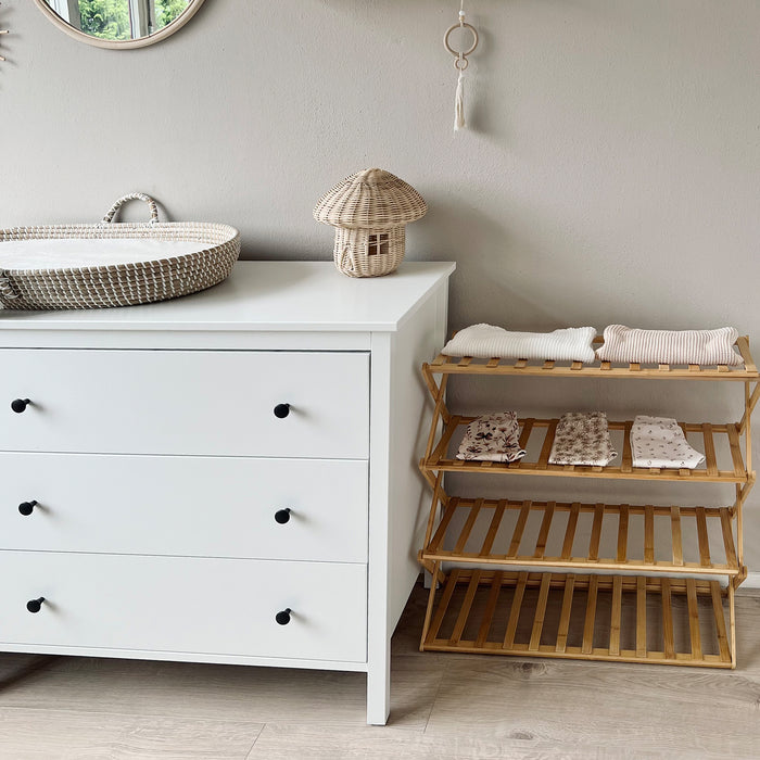 QUVIO Schoenenrek 4 laags - Bamboe