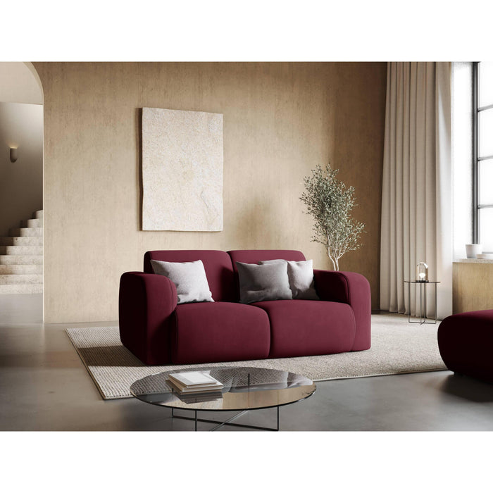 Windsor & Co Lola 2-zitsbank - Chenille - Bordeauxrood