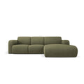 Windsor & Co Lola Hoekbank met Chaise Longue Rechts - Chenille - Lichtgroen