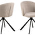 Giga Living - Eetkamerstoel Orrisdale Monza Beige Draaibaar - Set van 2