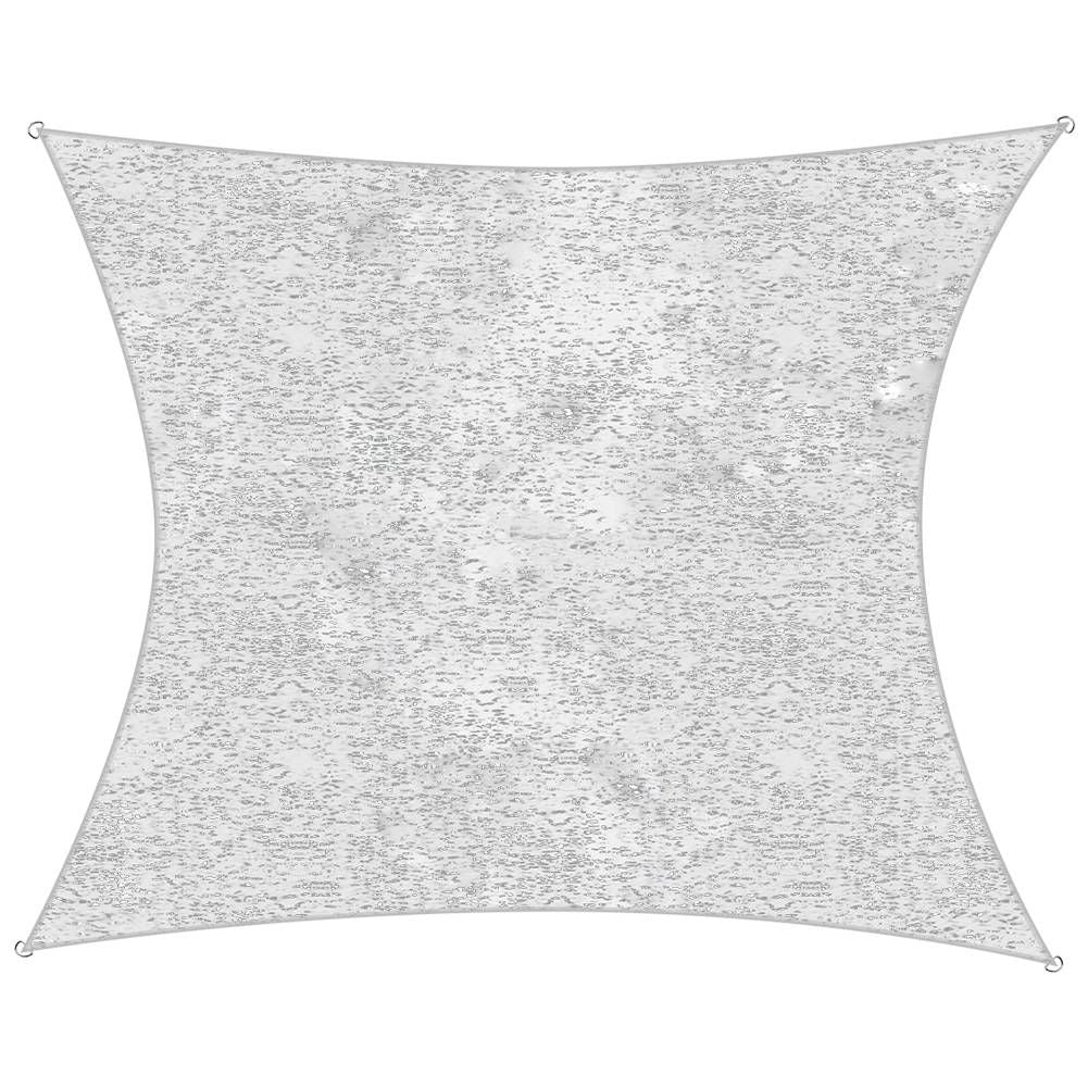 Koopman CAMOUFLAGE SCHADUWDOEK WIT 3,6X3,6M