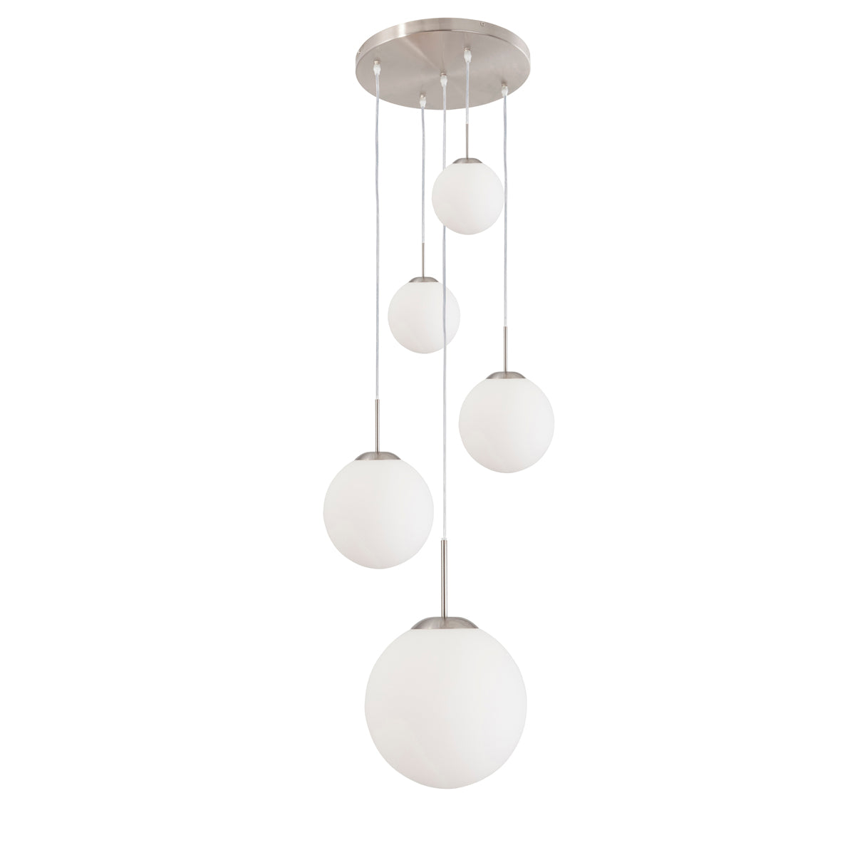 Steinhauer - hanglamp - Bollique - staal - glas metaal - Ø 60cm - E27 - 7376ST