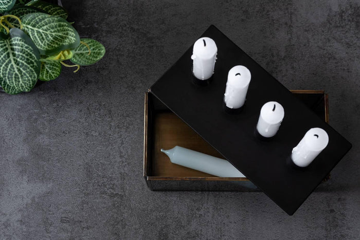 present time - Candle Holder Boxed Rectangle