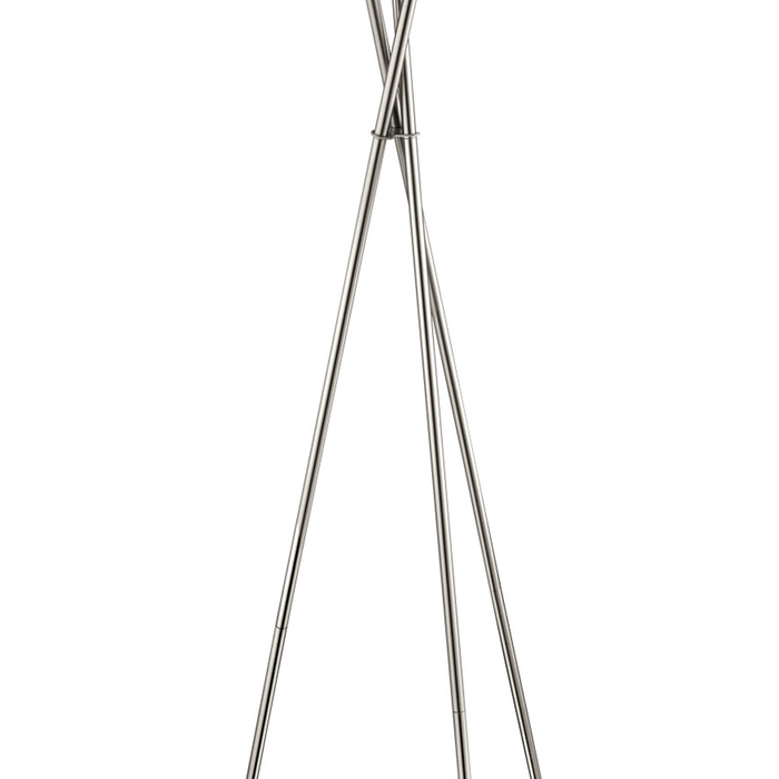 EGLO Fondachelli Vloerlamp - E27 - 151,5 cm - Grijs|Wit|Zilver