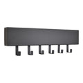 LOFT42 Mula Wandkapstok - 61x19x6 - Zwart metaal - 6 haken