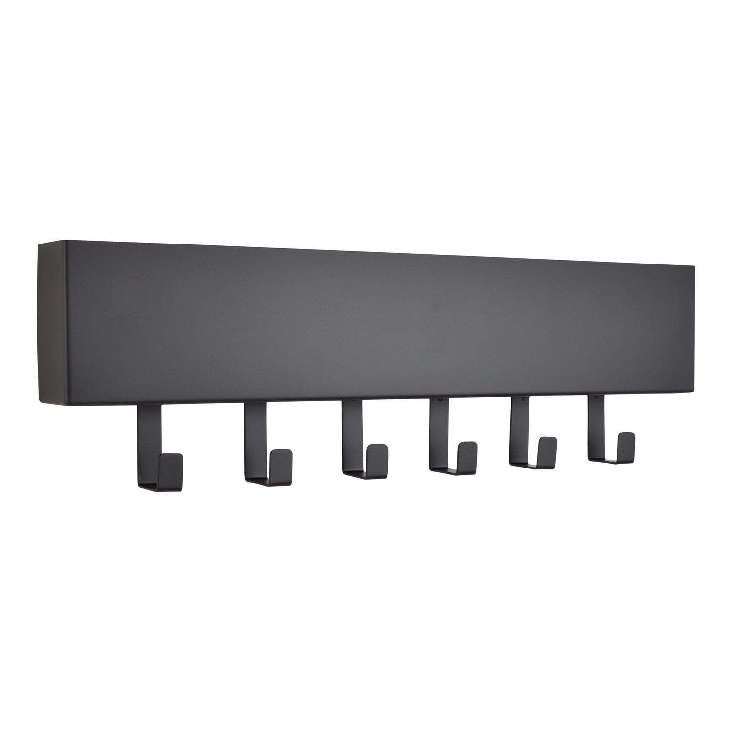 LOFT42 Mula Wandkapstok - 61x19x6 - Zwart metaal - 6 haken