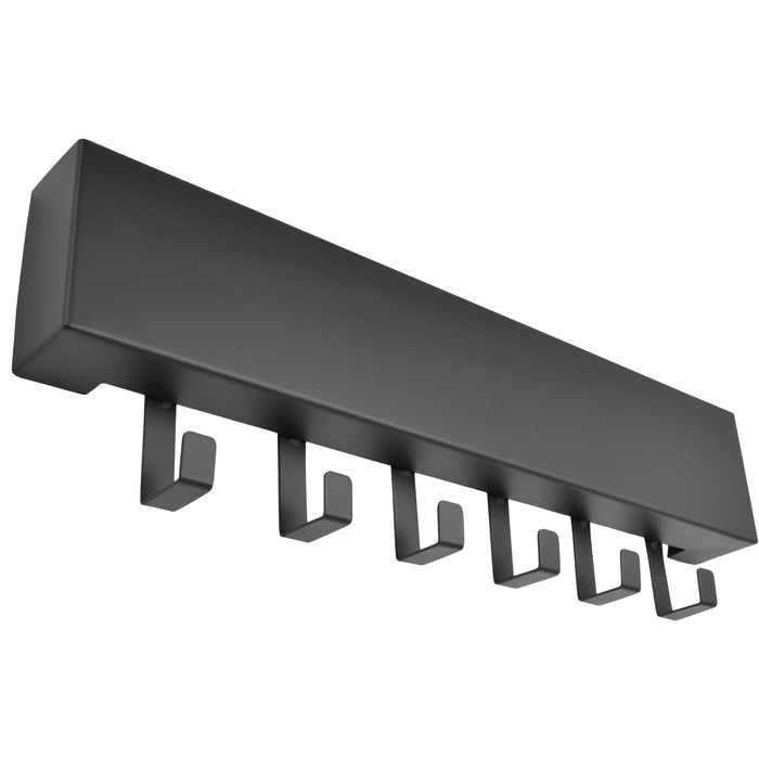 LOFT42 Mula Wandkapstok - 61x19x6 - Zwart metaal - 6 haken