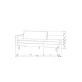 WOOOD Rodeo Daybed Left - Bouclé - Naturel - 85x203x86