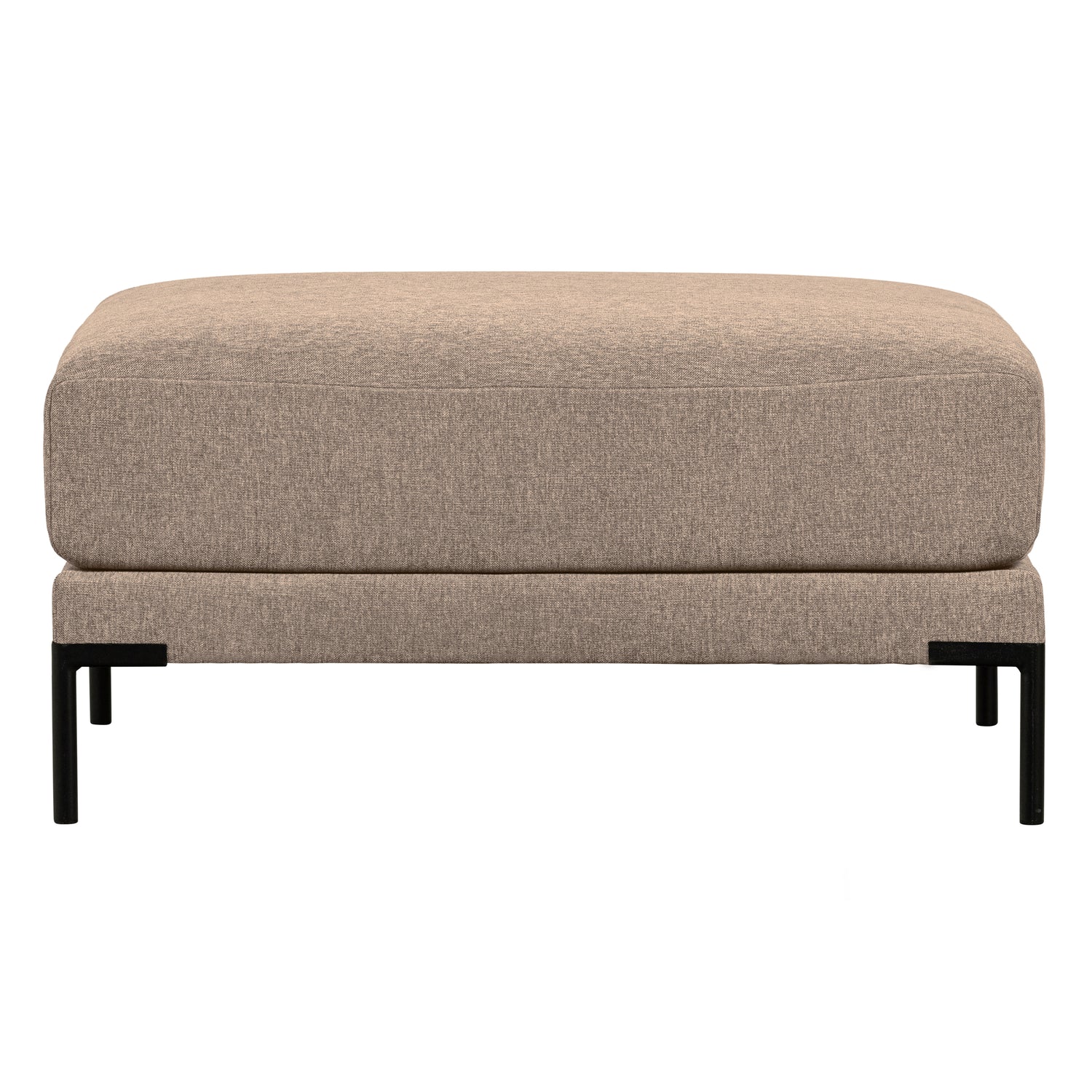 vtwonen Couple Poef - Polyester - Mud Melange - 44x50x100