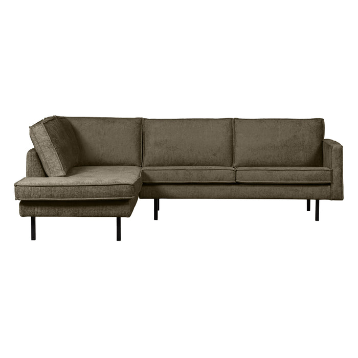 WOOOD Hoekbank Links Rodeo - Velvet - Bonsai - 85x266x213