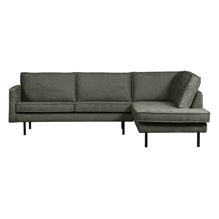 WOOOD Hoekbank Rechts Rodeo - Velvet - Frost - 85x266x213