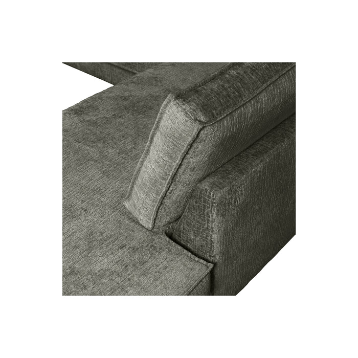 WOOOD Hoekbank Rechts Rodeo - Velvet - Frost - 85x266x213