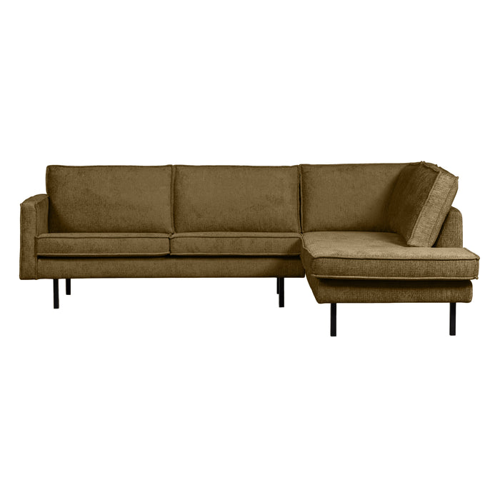 WOOOD Hoekbank Rechts Rodeo - Velvet - Brass - 85x266x213