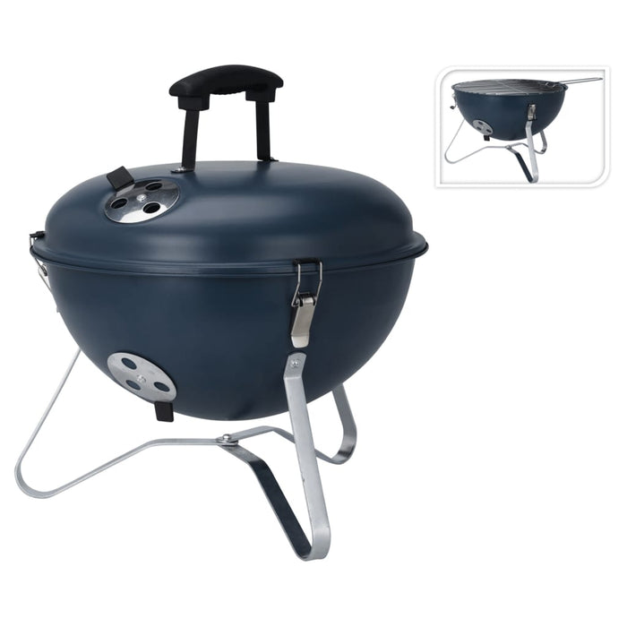 ProGarden Barbecue bolvormig 37 cm donkerblauw