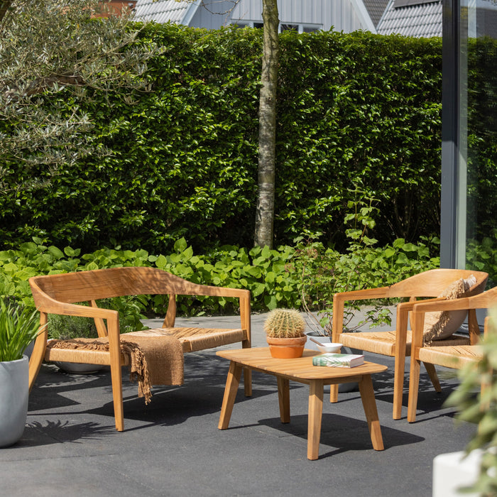 WOOOD Chena Tuinbank - Wicker/Teak