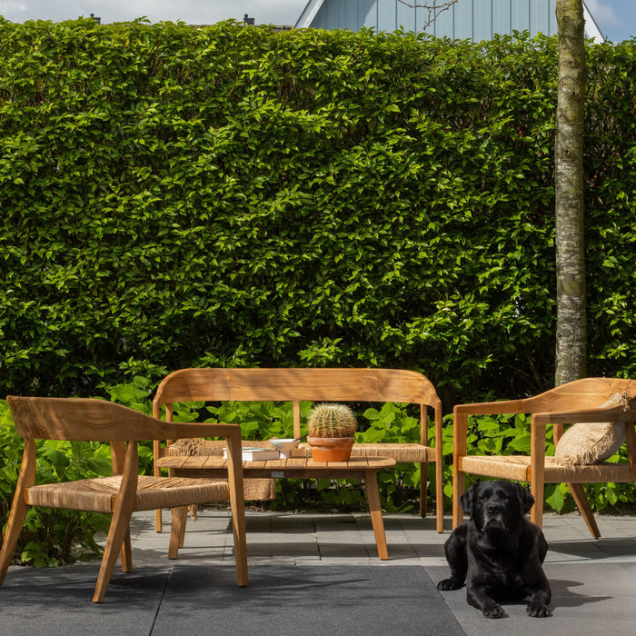 WOOOD Chena Tuinbank - Wicker/Teak
