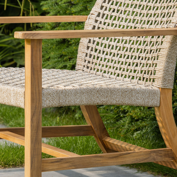 WOOOD Fauteuil Copper - Teak - Naturel - 79x76x85