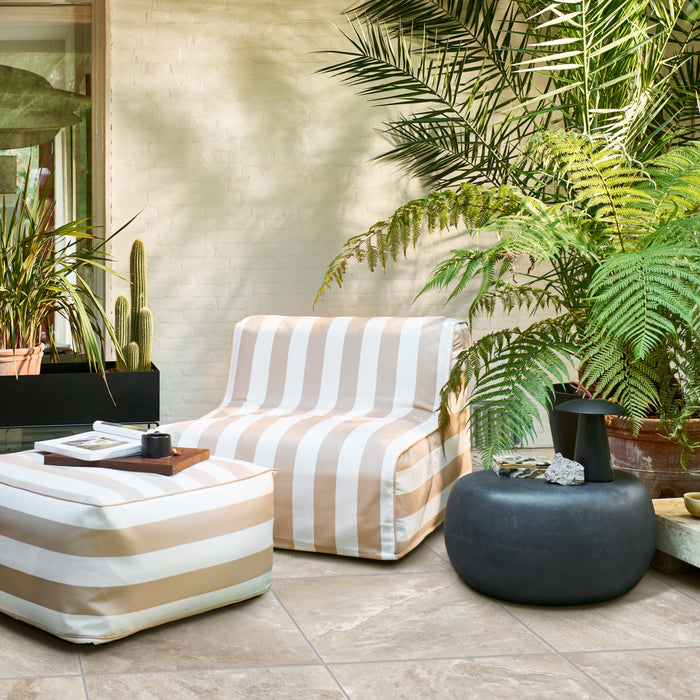 vtwonen Pebble Bijzettafel - Betonlook - Antraciet - 31x65x49