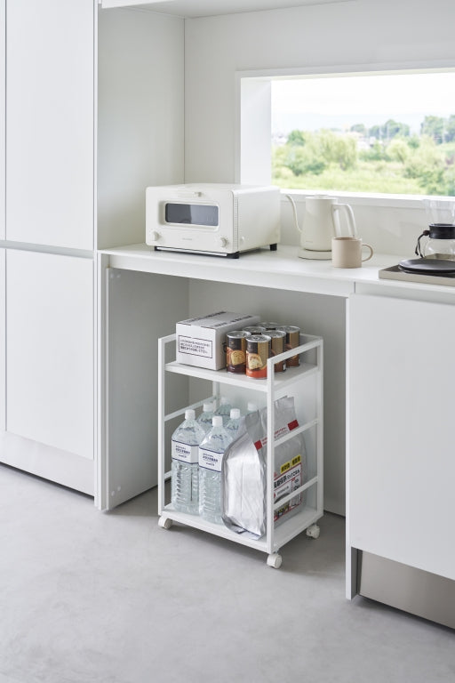 Yamazaki Keukentrolley - 2 niveaus - Tower - Wit