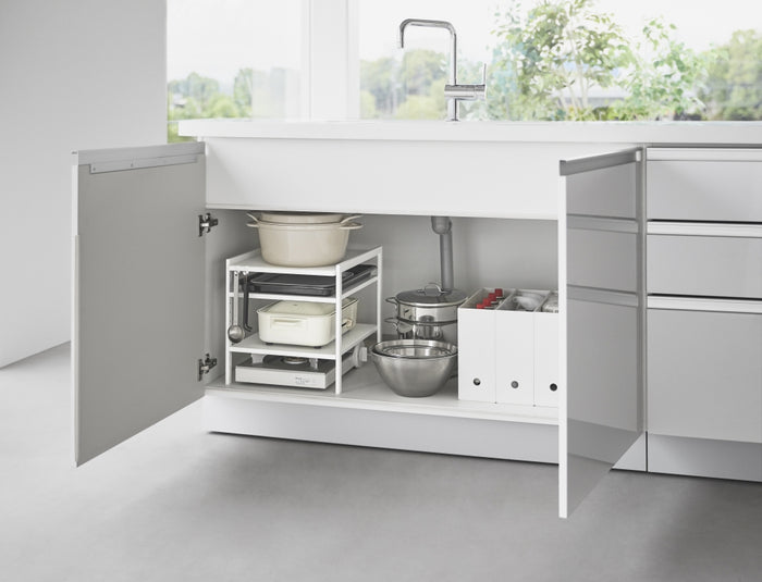 Yamazaki Keukenkast Organizer - 3 niveaus - Tower - Wit