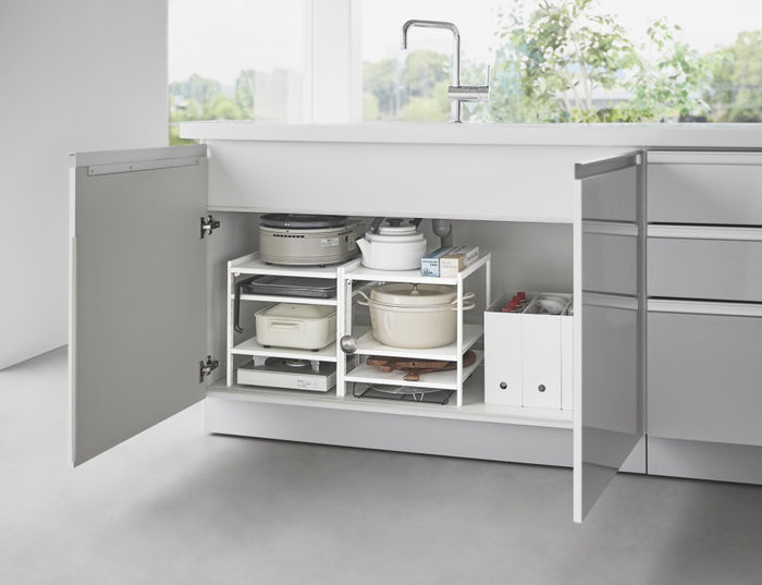 Yamazaki Keukenkast Organizer - 3 niveaus - Tower - Wit