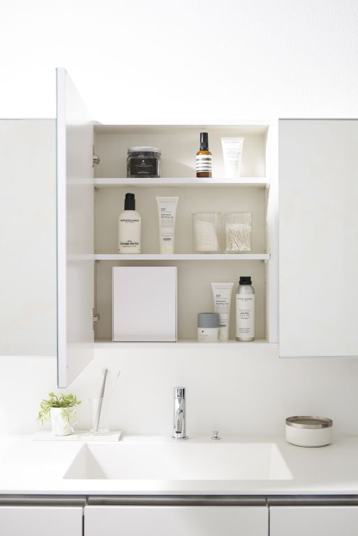 Yamazaki Zelfklevend Badkamer Prullenbakje - Tower - Wit