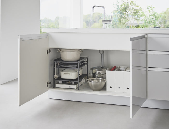 Yamazaki Keukenkast Organizer - 3 niveaus - Tower - Zwart