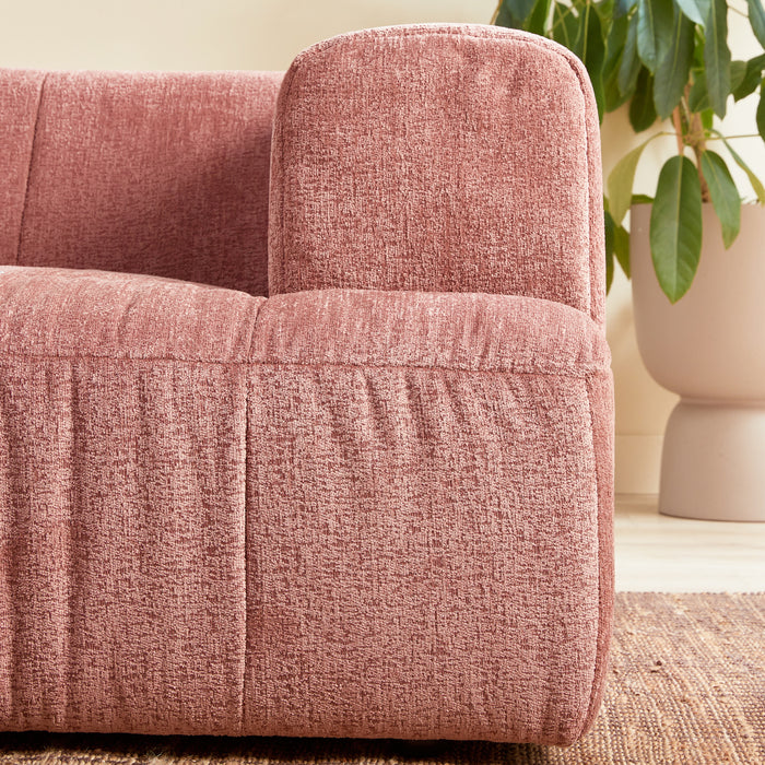 by fonQ Brick Hoekbank met Chaise Longue Links - Rosewood