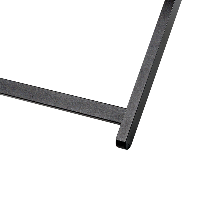 Beliani - LOCRI II - Ligstoel - Blauw|Zwart - Synthetisch materiaal