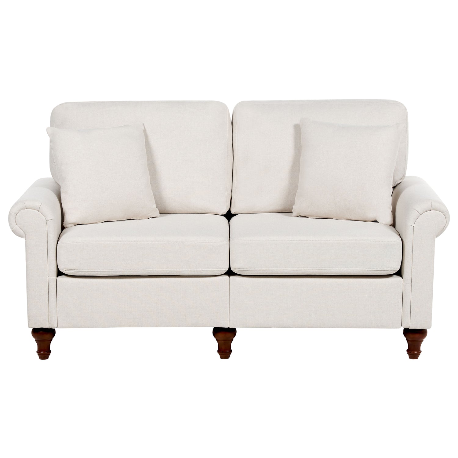 Beliani - GINNERUP - Tweezitsbank - Lichtbeige - Polyester