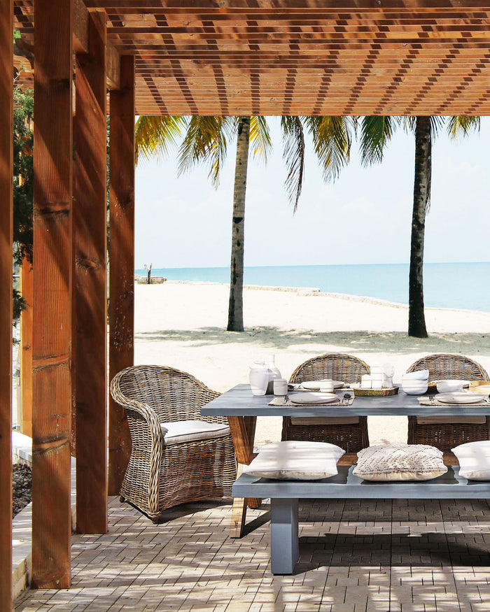 Beliani - SUSUA - Tuinstoel - Natuurlijk - Rotan