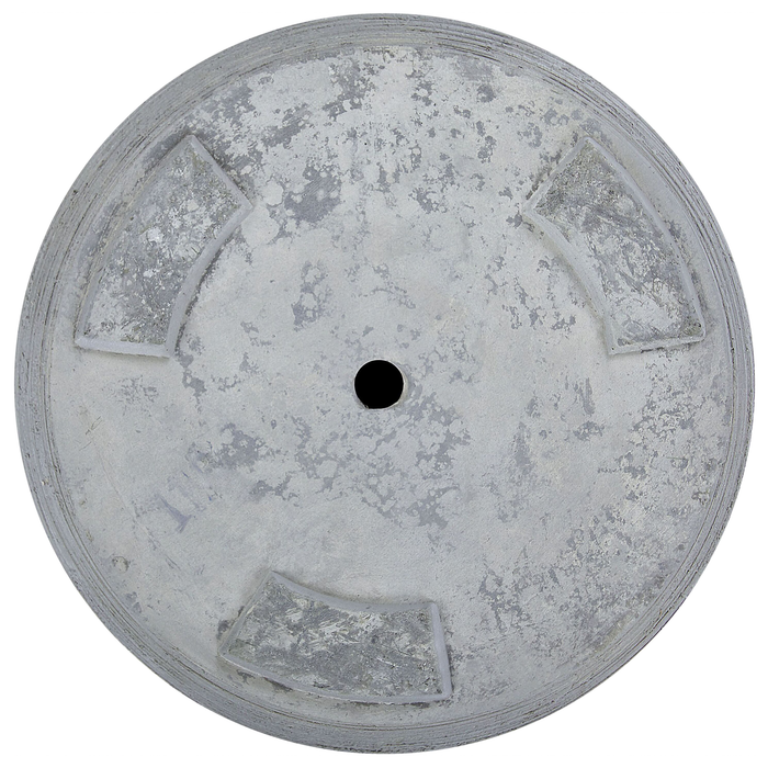 Beliani - SAMOS - Bloempot - Grijs - 26 cm - Klei-vezelmengsel