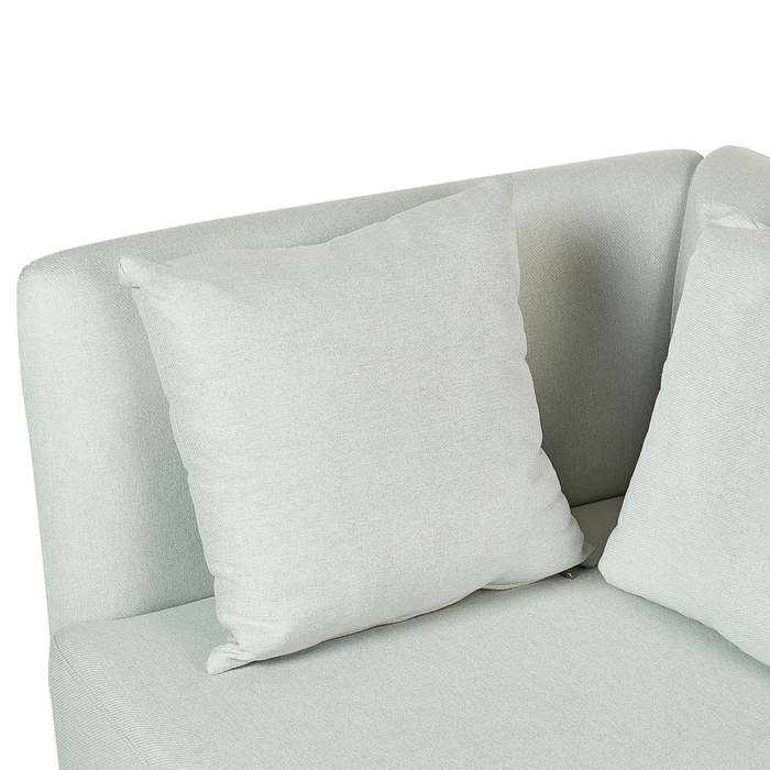 Beliani - RIOM - Chaise longue - Mintgroen - Linkszijdig - Stof