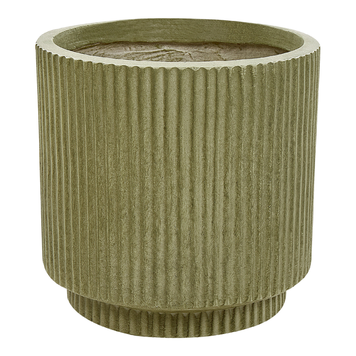 Beliani - DARIA - Bloempot - 24x24x24 cm - Groen - Kleivezels