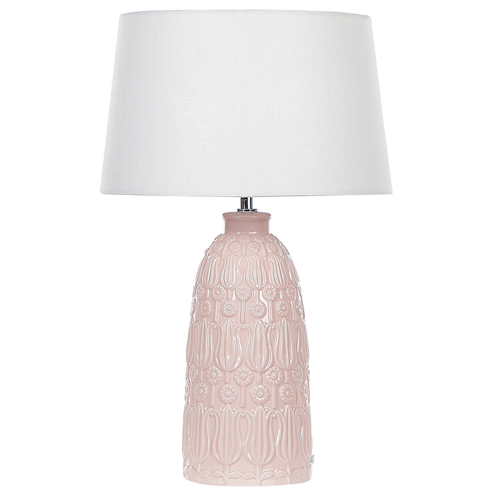 Beliani - ZARIMA - Tafellamp - Wit - Keramiek