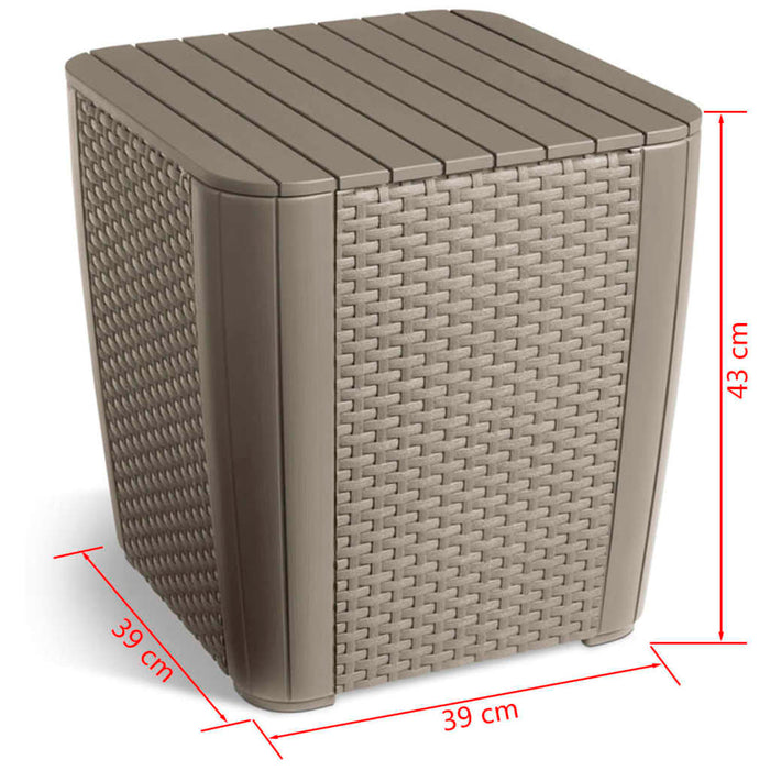 Keter Tuintafel Cappuccino 39 x 39 x 43 cm