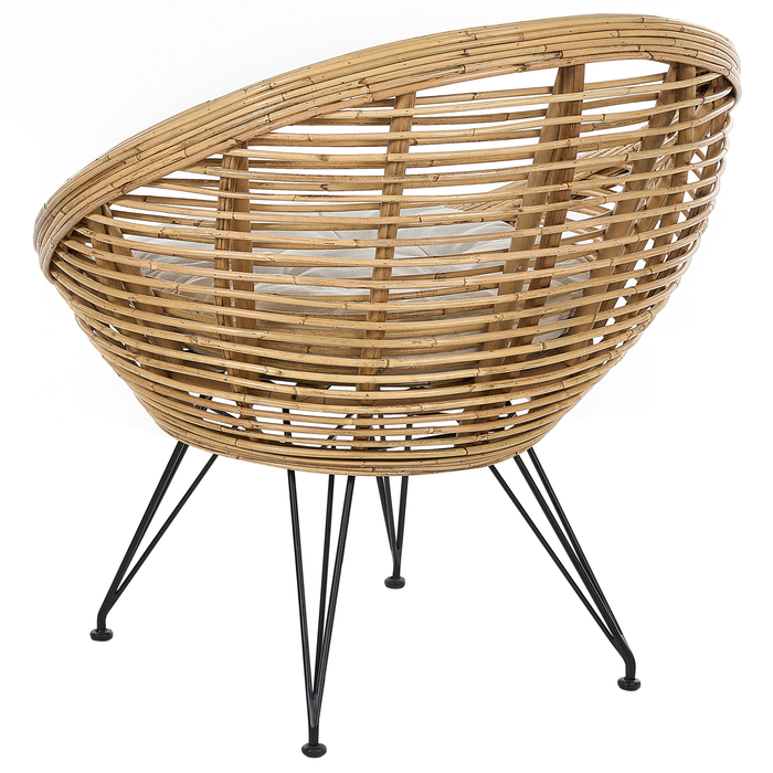 Beliani - MARATEA - Loungeset - Lichtbeige - Rotan