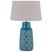 Beliani - THAYA - Tafellamp - Zeeblauw - Keramiek