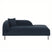 Beliani-LE CRAU-Chaise longue-Donkerblauw-Linkerzijde-Fluweel