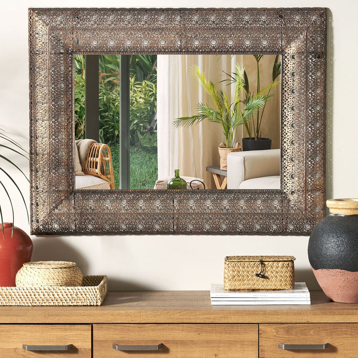 Beliani - DEHRADUN - Wandspiegel - Koper - Metaal