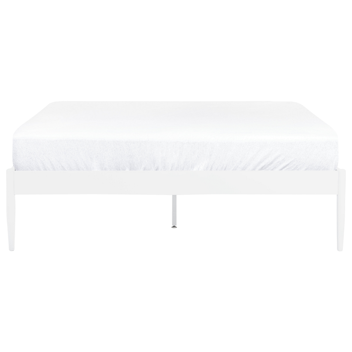 Beliani - VAURS - Tweepersoonsbed - Wit - 160 x 200 cm - Staal